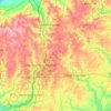 Mapa topográfico Uttlesford, altitud, relieve