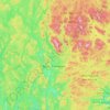 Mapa topográfico Les Laurentides, altitud, relieve