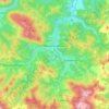 Mapa topográfico Markina-Xemein, altitud, relieve