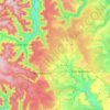 Mapa topográfico 72250, altitud, relieve