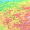 Mapa topográfico Lenne, altitud, relieve