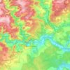 Mapa topográfico 72488, altitud, relieve