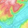 Mapa topográfico Zewen, altitud, relieve