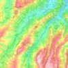 Mapa topográfico Vacri, altitud, relieve