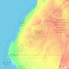 Mapa topográfico Dakhla-Oued Ed-Dahab ⴷⴰⵅⵍⴰ-ⵡⴰⴷ ⴷⴰⵀⴰⴱ الداخلة-وادي الذهب, altitud, relieve