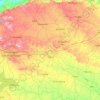 Mapa topográfico Jalna District, altitud, relieve