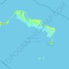 Mapa topográfico Caicos Islands, altitud, relieve