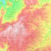 Mapa topográfico Al-Jami'ah Sub-District, altitud, relieve