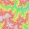 Mapa topográfico Tato EAC, altitud, relieve