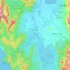 Mapa topográfico Belén de Bajirá, altitud, relieve