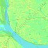 Mapa topográfico Shibaloy Subdistrict, altitud, relieve