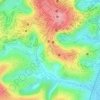 Mapa topográfico Kumbu, altitud, relieve