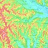 Mapa topográfico Paldau, altitud, relieve