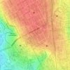 Mapa topográfico Makutano, altitud, relieve