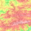 Mapa topográfico Florennes, altitud, relieve