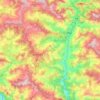 Mapa topográfico Berinag, altitud, relieve