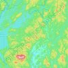 Mapa topográfico Ferme-Neuve, altitud, relieve
