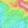 Mapa topográfico Otxarkoaga-Txurdinaga, altitud, relieve