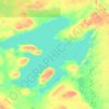 Mapa topográfico Grand lac de l'Ours, altitud, relieve