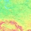 Mapa topográfico Oder, altitud, relieve