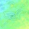 Mapa topográfico Al Qudra Lake 4, altitud, relieve