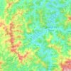 Mapa topográfico Laranja da Terra, altitud, relieve