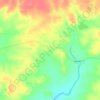 Mapa topográfico Khod, altitud, relieve