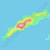 Mapa topográfico Dursey Island, altitud, relieve