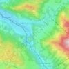 Mapa topográfico Itter, altitud, relieve