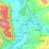 Mapa topográfico Novyy Oskol, altitud, relieve