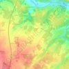 Mapa topográfico Rablay-sur-Layon, altitud, relieve
