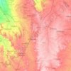 Mapa topográfico Guna, altitud, relieve