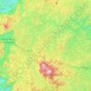 Mapa topográfico Aracê, altitud, relieve