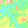 Mapa topográfico Aroeiras do Itaim, altitud, relieve