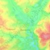 Mapa topográfico Yoshkar-Ola, altitud, relieve
