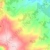 Mapa topográfico São Romão, altitud, relieve