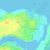 Mapa topográfico Paynesville, altitud, relieve