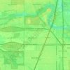 Mapa topográfico Riverdale, altitud, relieve