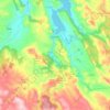Mapa topográfico Nuévalos, altitud, relieve