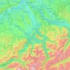 Mapa topográfico Reuss, altitud, relieve