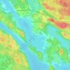 Mapa topográfico Kamennogorsk, altitud, relieve