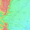 Mapa topográfico Tenkasi, altitud, relieve