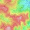 Mapa topográfico Katastralgemeinde Hirschenwies, altitud, relieve