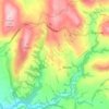Mapa topográfico Wincle, altitud, relieve