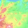 Mapa topográfico Cercle de Driouch دائرة الدريوش, altitud, relieve