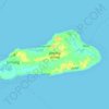 Mapa topográfico Jomalig Island, altitud, relieve