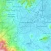 Mapa topográfico Ciudad de México, altitud, relieve