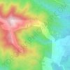 Mapa topográfico Casevecchie, altitud, relieve