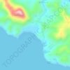 Mapa topográfico Masasa Beach, altitud, relieve