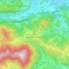 Mapa topográfico Raach am Hochgebirge, altitud, relieve